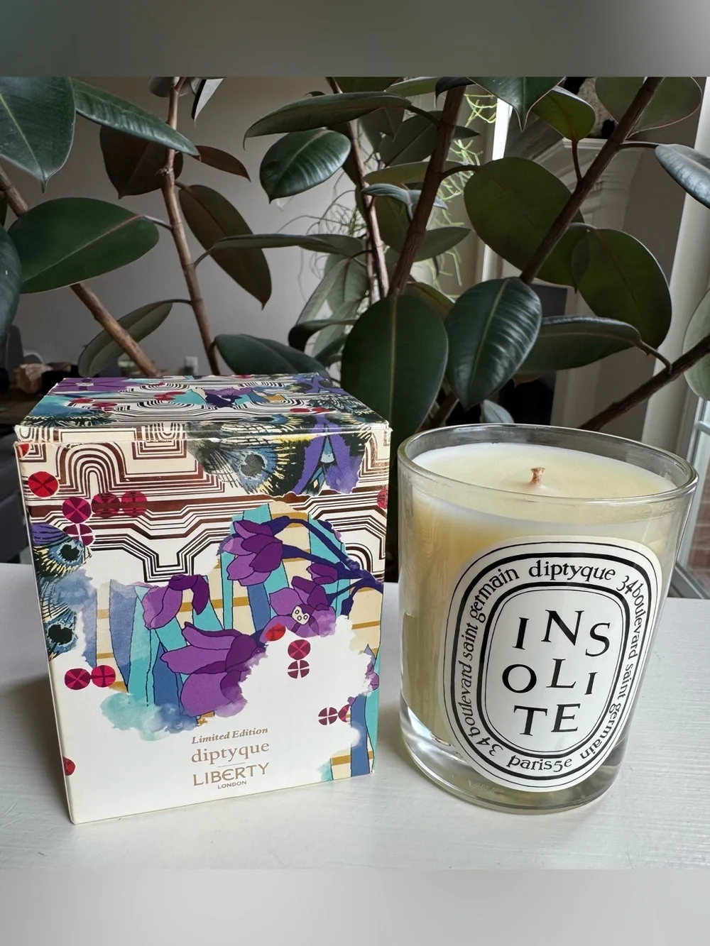 Diptyque x Liberty Limited Edition Insolite Candle 190g / 6.7 fl oz NEW OPEN BOX